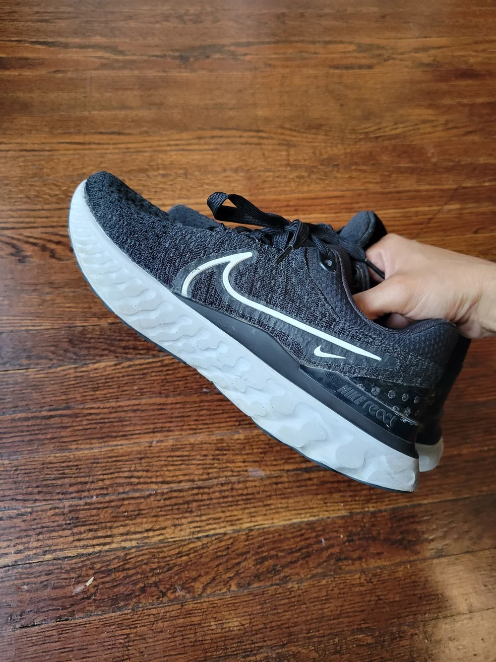 Nike React Infinity Run Womens Sz 6.5 Black Activewear, Casual Running